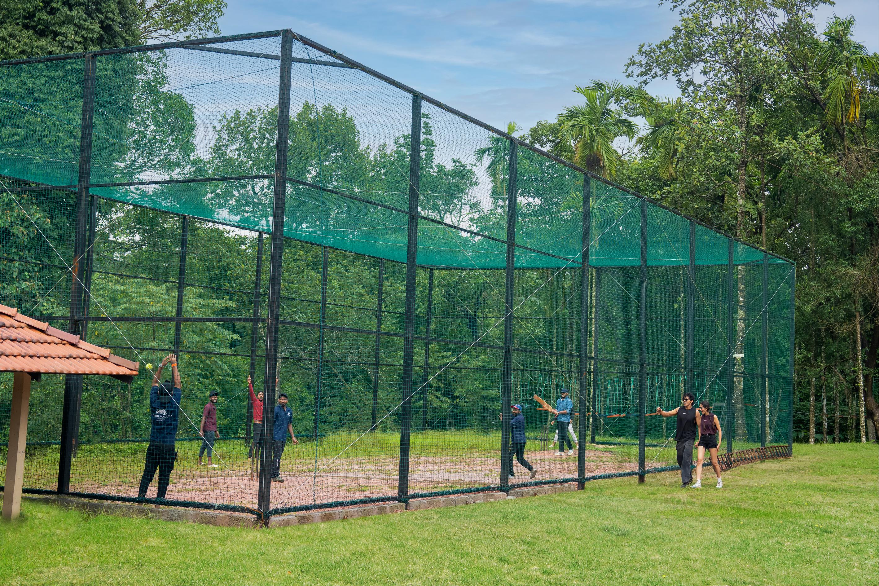 cricket court resort in sakleshpur